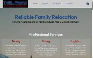 Thiel Family Moving & Transport website