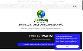 Johnson Landscape of Kearney website