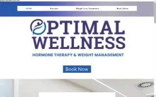 Optimal Wellness NE website
