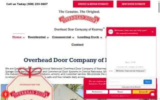 Overhead Door Company of Kearney website