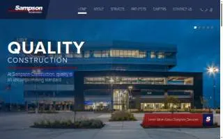 Sampson Construction of Kearney website