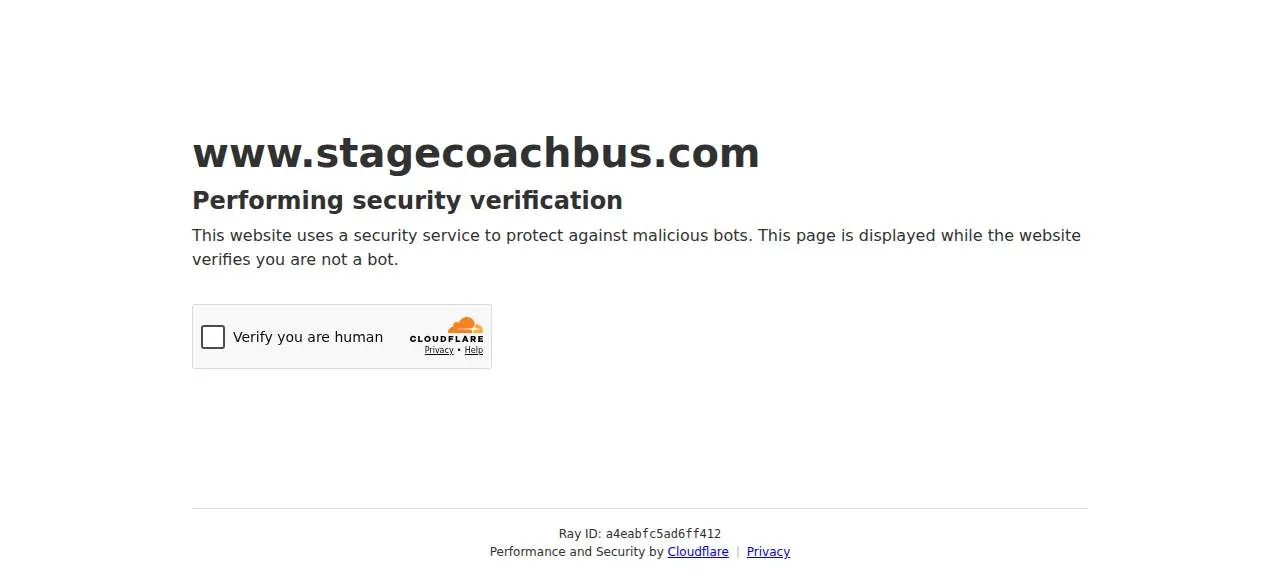 Stagecoach website