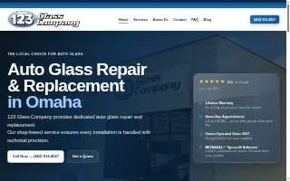 123 Glass Company of La Vista website