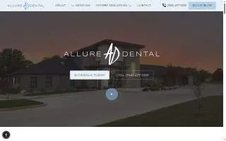 Allure Dental of La Vista website
