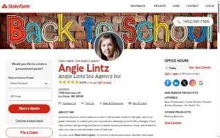 Angie Lintz - State Farm Insurance Agent website