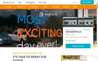 Dogtopia of Omaha-Papillion website