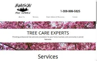 Benson Tree Service website