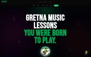 Gretna Music Lessons website