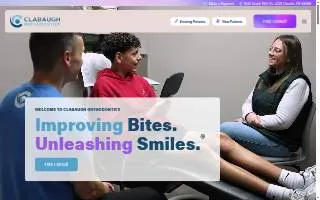 Clabaugh Orthodontics website