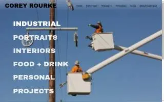 Corey Rourke Photography website