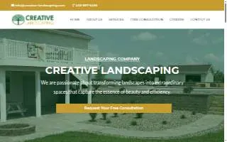 Creative Landscaping inc. website