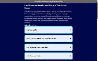Dino's Storage of Lincoln website