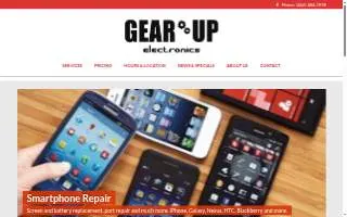 Gear Up Electronics website