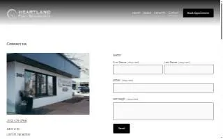 Heartland Foot Specialists website
