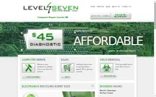 Level Seven Computers website