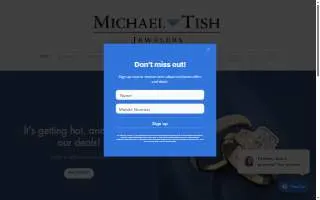 Michael Tish Jewelers website