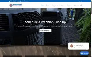 National Furnace & Air Conditioning website