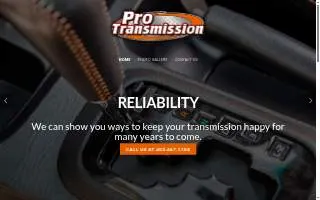 Pro Transmission of Lincoln website