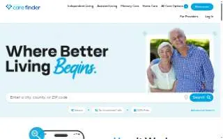 Senior Care Finder website