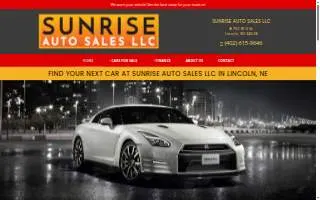 Sunrise Auto Sales LLC website