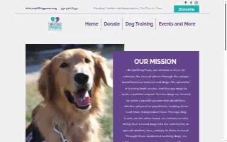 Uplifting Paws website
