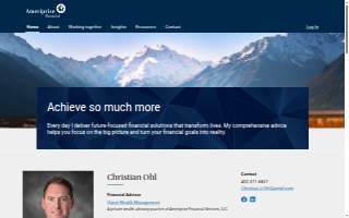 Christian Ohl - Ameriprise Financial Services, LLC
