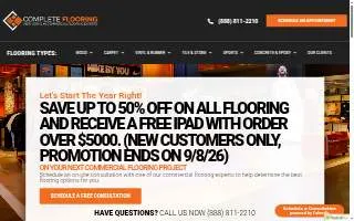 Complete Floors Inc website