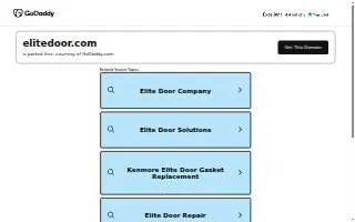 Elite Door website