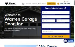 Warren Garage Door website