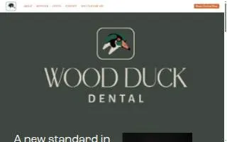 Wood Duck Dental website