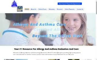 Allergy, Asthma and Immunology Associates of Fremont website