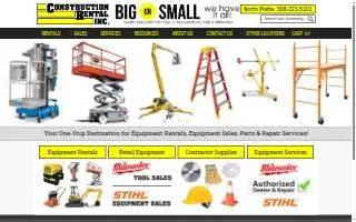 Construction Rental, Inc. website