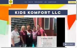 Kids Komfort Daycare website