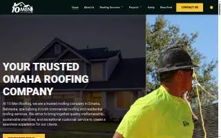10 Men Roofing website