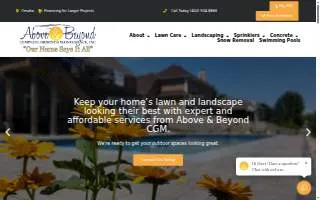 Above and Beyond Complete Grounds Maintenance website