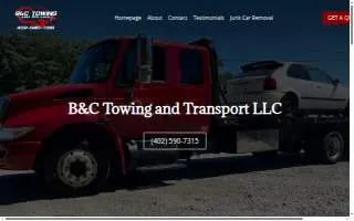B&C Towing and Transport LLC of Omaha website