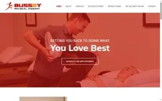 Bussey Physical Therapy website
