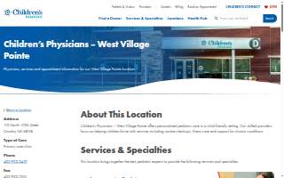 Children’s Physicians – West Village Pointe