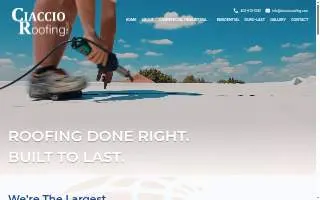 Ciaccio Roofing Corp website