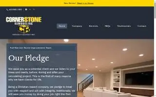 Cornerstone Remodeling, Inc. website