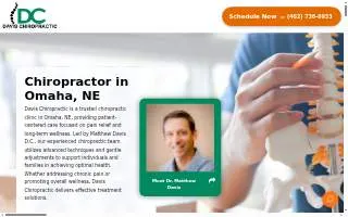 Davis Chiropractic of Omaha website