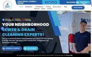 Drain Daddy Sewer and Drain Cleaning website