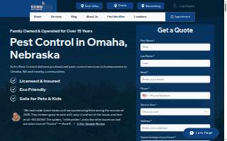 Echo Pest Control Omaha/Lincoln metro areas