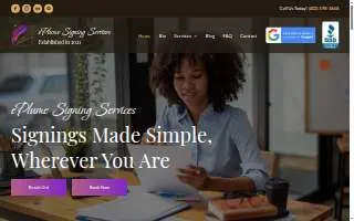 ePlume Signing Services of Omaha website
