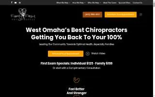 Family First Chiropractic of Omaha website