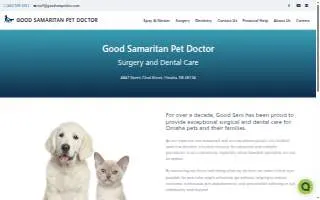 Good Samaritan Pet Doctor website