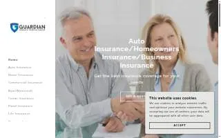 Guardian Insurance Agency website