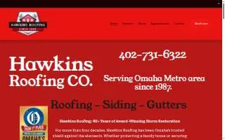 Hawkins Roofing Co. website