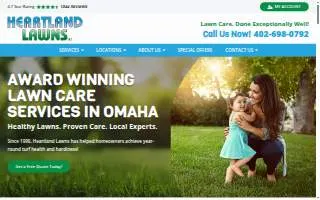 Heartland Lawns website