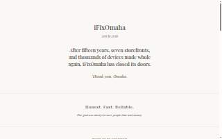 iFixOmaha Reboot Central